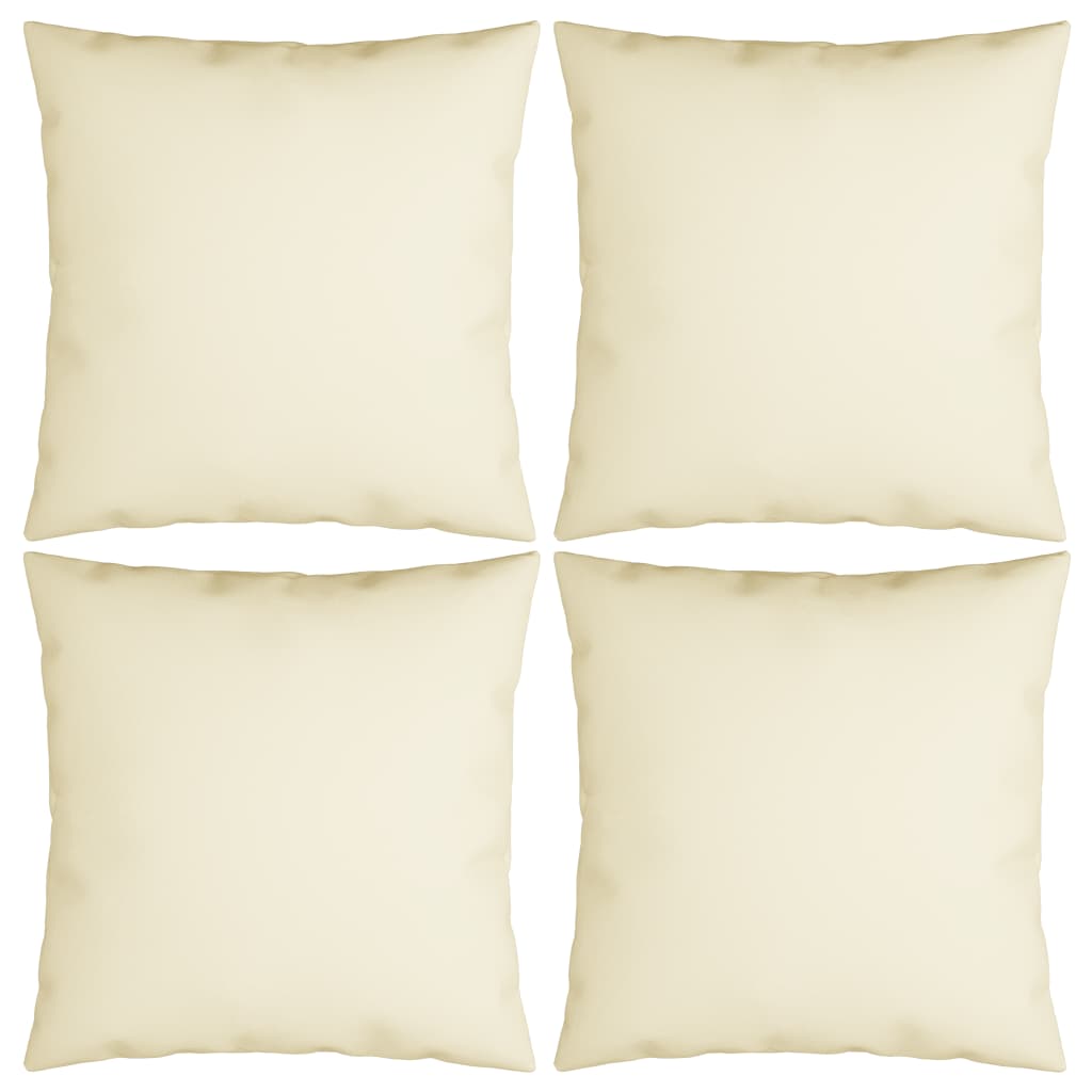 Cuscini divano 4 pezzi Tessuto bianco crema 60x60 cm – SHABANI Home & Living