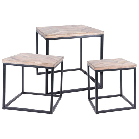 Ambiance 3-tlg. Beistelltisch-Set Teak