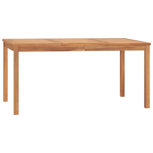 Garten-Esstisch 160x80x77 cm Teak Massivholz