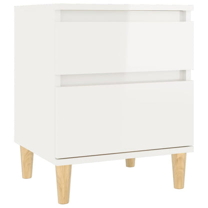 Comodino bianco lucido 40x35x50 cm – SHABANI Home & Living